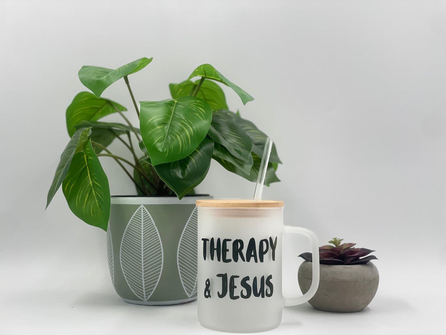 Therapy & Jesus (glass)
