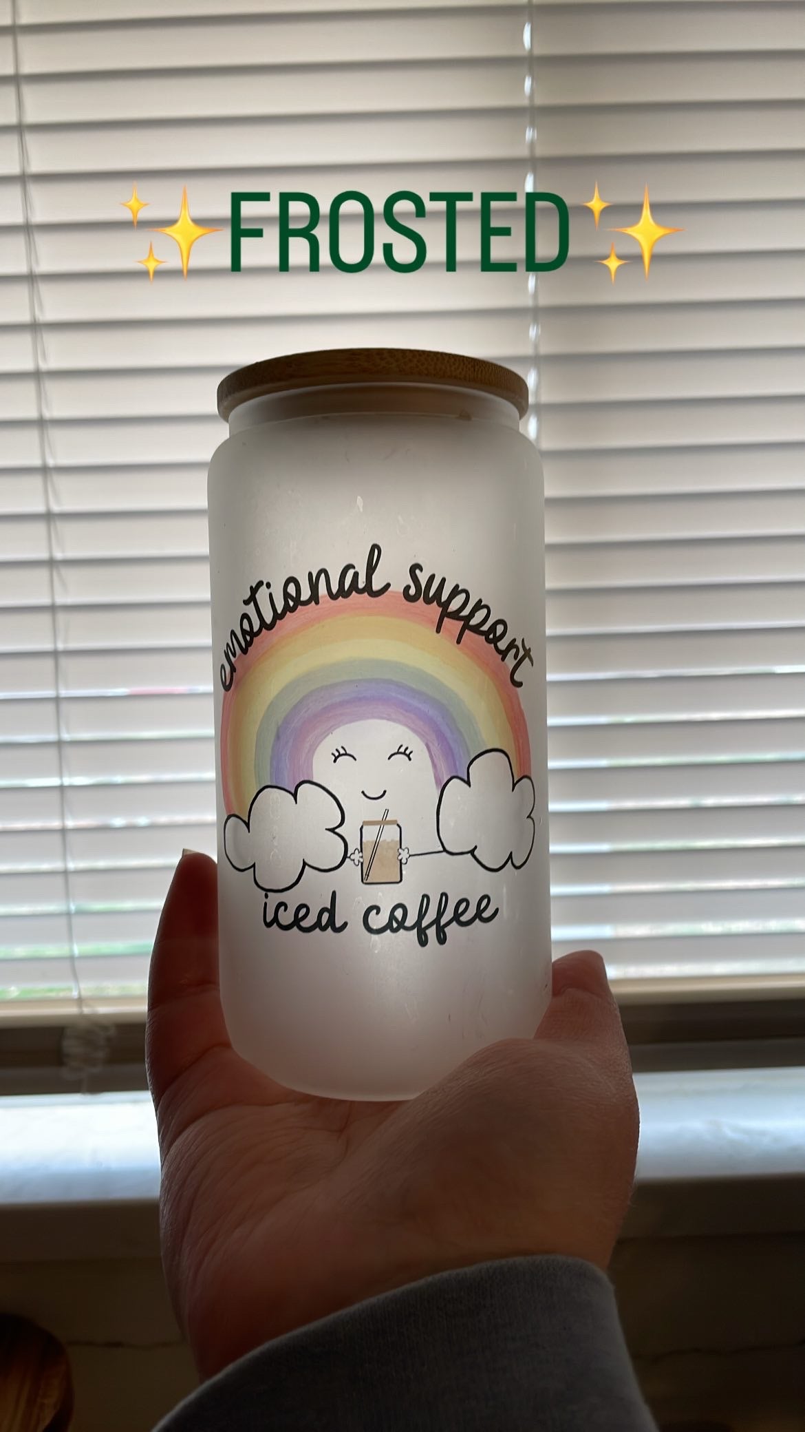 Custom 16 oz. Frosted Glass